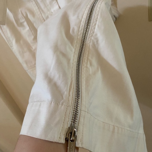 3.1 PHILLIP LIM OFF WHITE BELTED CARGO POPLIN MIDI SKIRT 100% COTTON - Picture 11 of 12